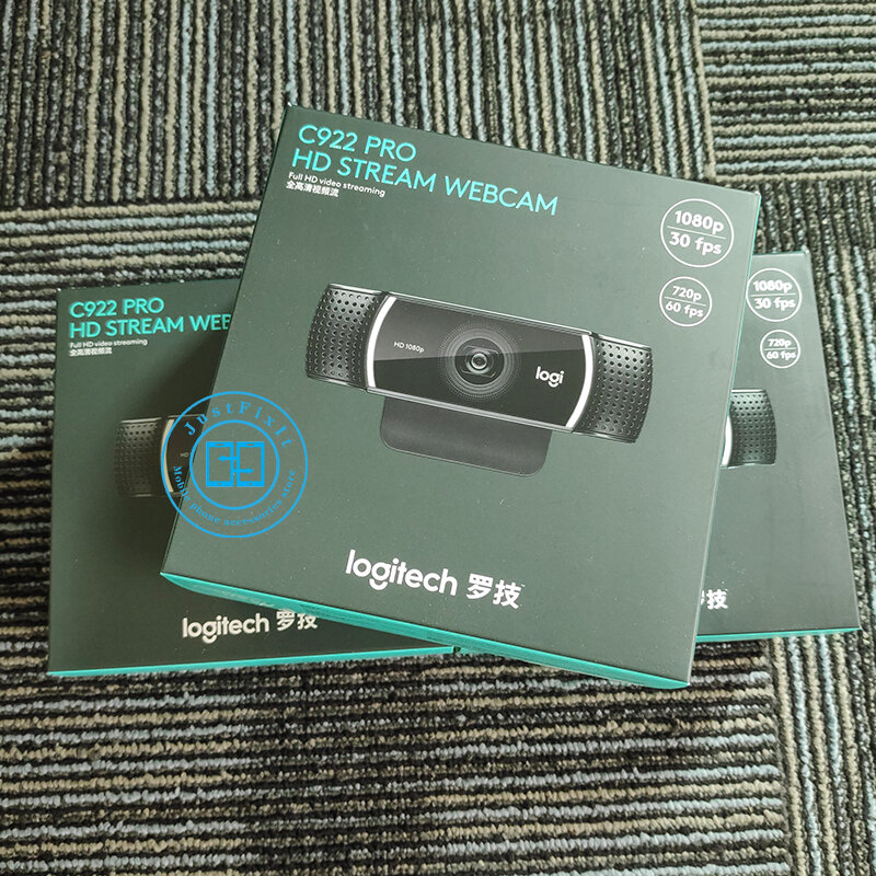 Logitech c922 pro webcam autofoco com microfone streaming vídeo web cam 1080p full hd câmera com tripé