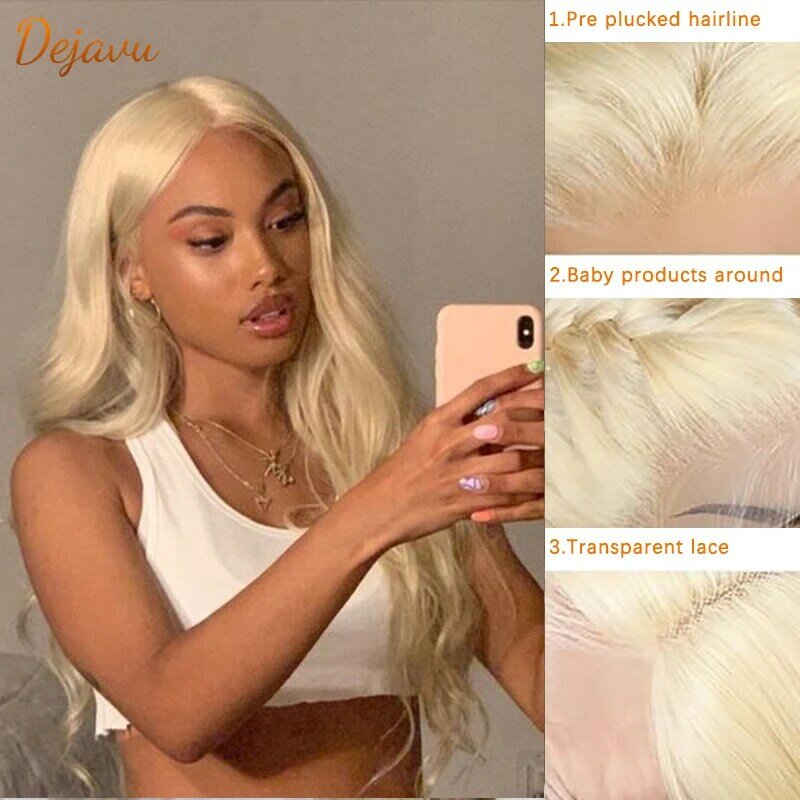613 Blonde Body Wave 13x4 Lace Front Wigs Brazilian Lace Frontal Human Hair Wigs Prepluck With Baby Hair Remy For Womens Wigs