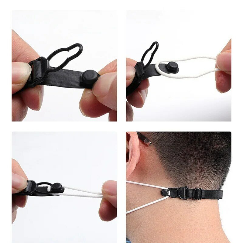 10PC Adjustable Mask Extension Bandage Mask Hook Ear Rope Unisex Mask Extension Belt Relieves Ear Pain Prevention Mask Lanyard