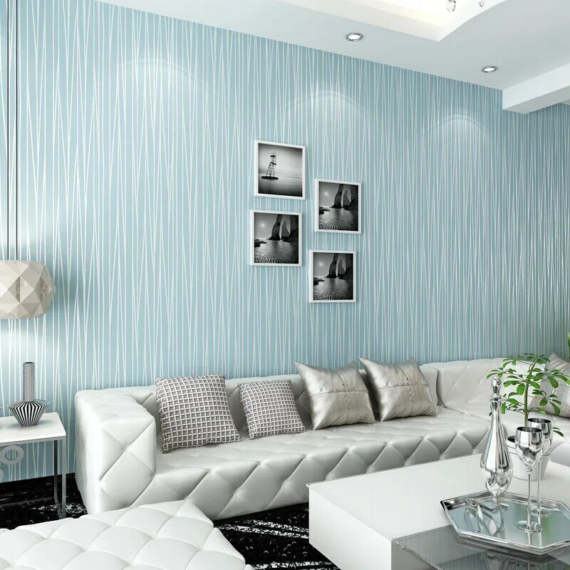 Papel tapiz autoadhesivo de rayas simples, 3x0,53 m, 3d, estéreo, familiar, sala de estar, dormitorio de Hotel, decoración de pared caliente de papel para eventos