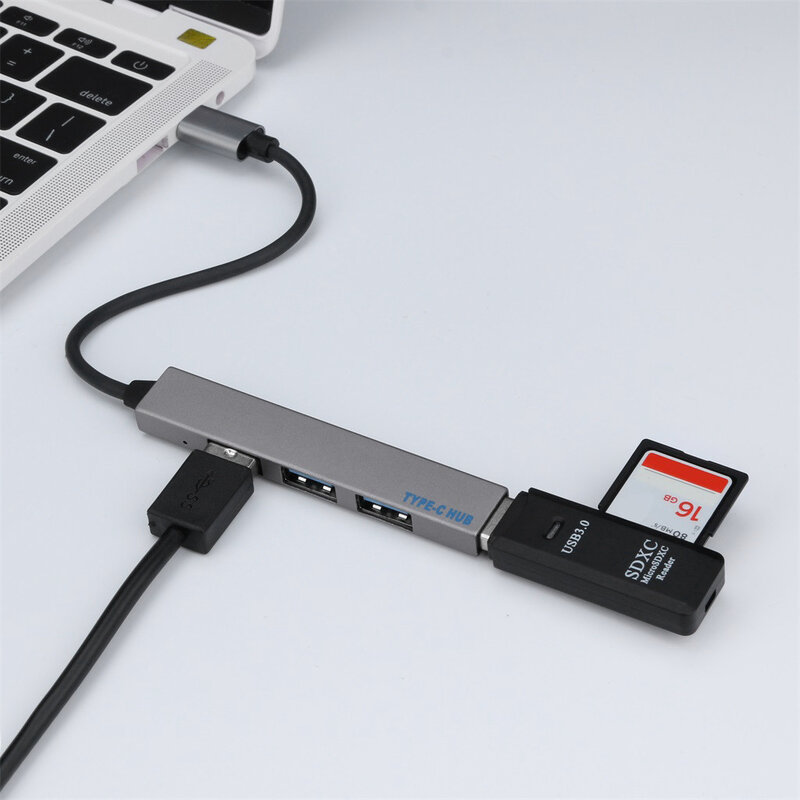 USB C HUB USB 3,0 HUB Typ C USB Splitter Thunderbolt 3 USB-C Dock Adapter OTG für Macbook Pro 13 15 Air Mi Pro HUAWEI Matebook