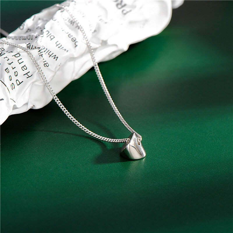 Sodrov de Plata de Ley 925 Collar de plata para las mujeres geométrico creativo collar con dije de personaje de alta calidad joyería de plata 925