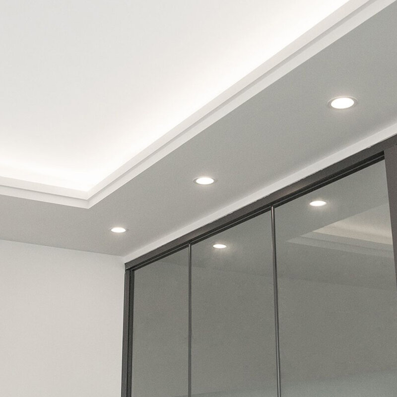 Lámpara de techo empotrada con Sensor PIR, luz LED de noche con movimiento, 20W, 15W, 10W, 5W, para interiores, cocina y baño