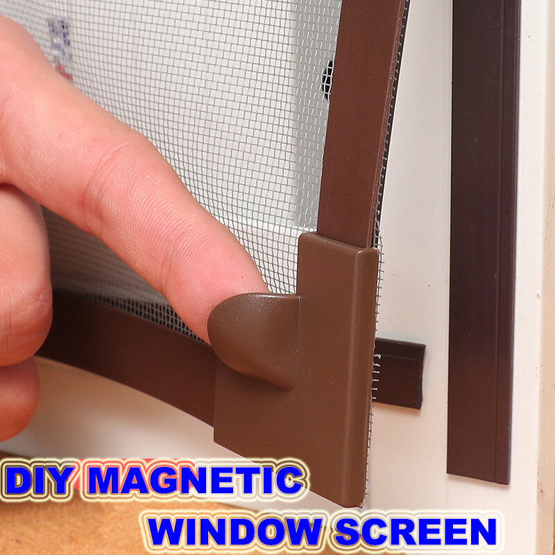 Malha líquida invisível da tela do mosquito da mosca, tela magnética feita sob encomenda da janela de diy cabe windows até todo o tamanho removível & lavável