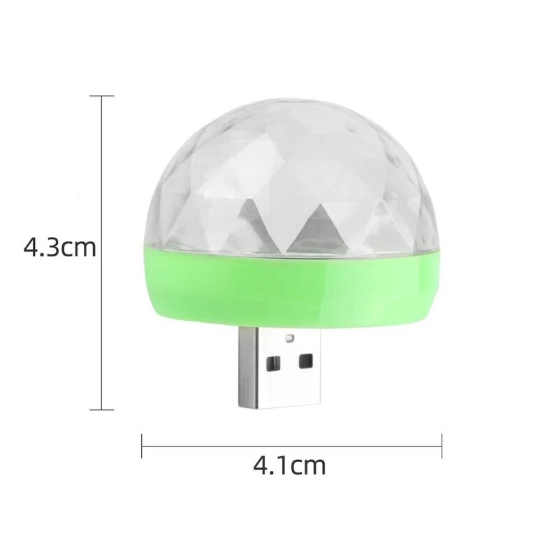 Lampu Panggung Ponsel Portabel Lampu Proyeksi RGB Mini Lampu Bola Disko Pesta DJ Lampu Dalam Ruangan Proyektor Efek Ajaib LED Klub