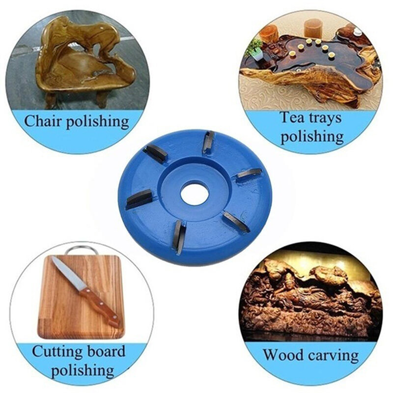 90mm Diameter 16mm Bore Three Four Six Teeth Woodworking Turbo Tea Tray Digging Wood Carving Disc Tool Milling Cutter