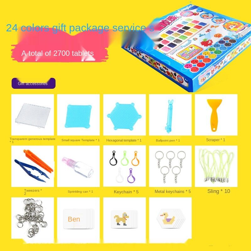 Children's creative DIY  Benefit intelligence fancy toys water mist magic beads magic water sticky beads set