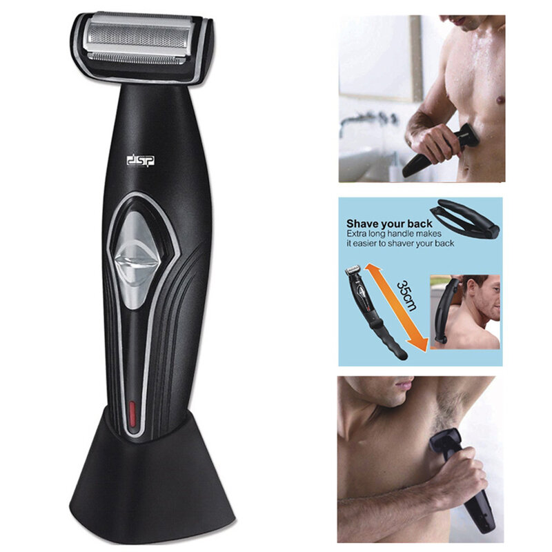 Hair Shaver DSP Multifunctional Electric Shaver Set Rechargeable Body Washable Men'S Hair Clipper With Retractable Handle