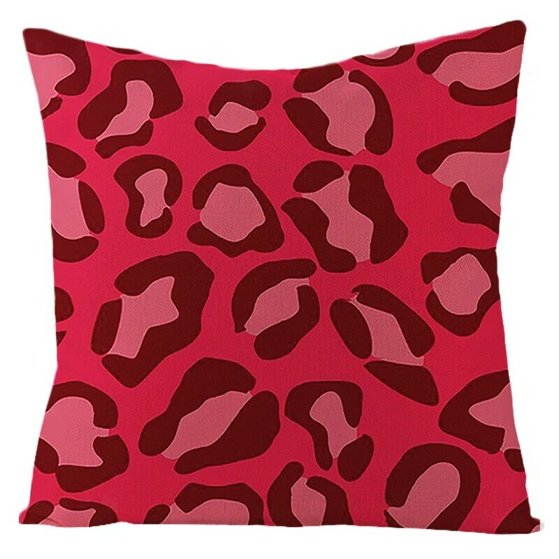 Fodere per cuscini fodere per cuscini decorativi per la casa a grana di leopardo fodere per cuscini geometriche in lino fodere per cuscini 45x45cm
