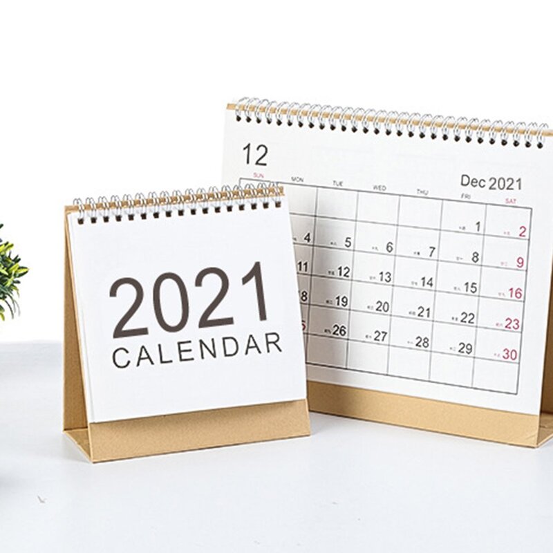 Calendario Simple para eventos creativos, accesorios de escritorio de empresa para oficina, hogar, regalo exquisito, 2021