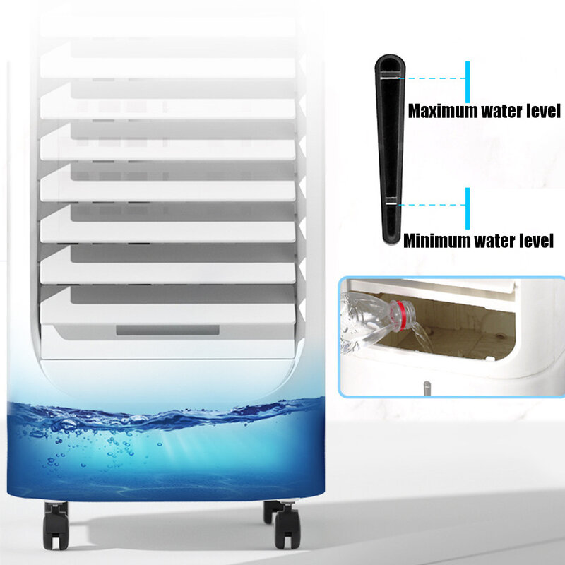 Aire acondicionado portátil, ventilador de 75W, humidificador, Enfriador de 220V, ventiladores de refrigeración temporizados con 6 refrigerantes