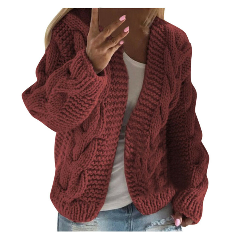 SAGACE Ladies twist sweter sweter sweter, nowy jesienno-zimowy damski sweter z długim rękawem sweter z dzianiny w stylu casual