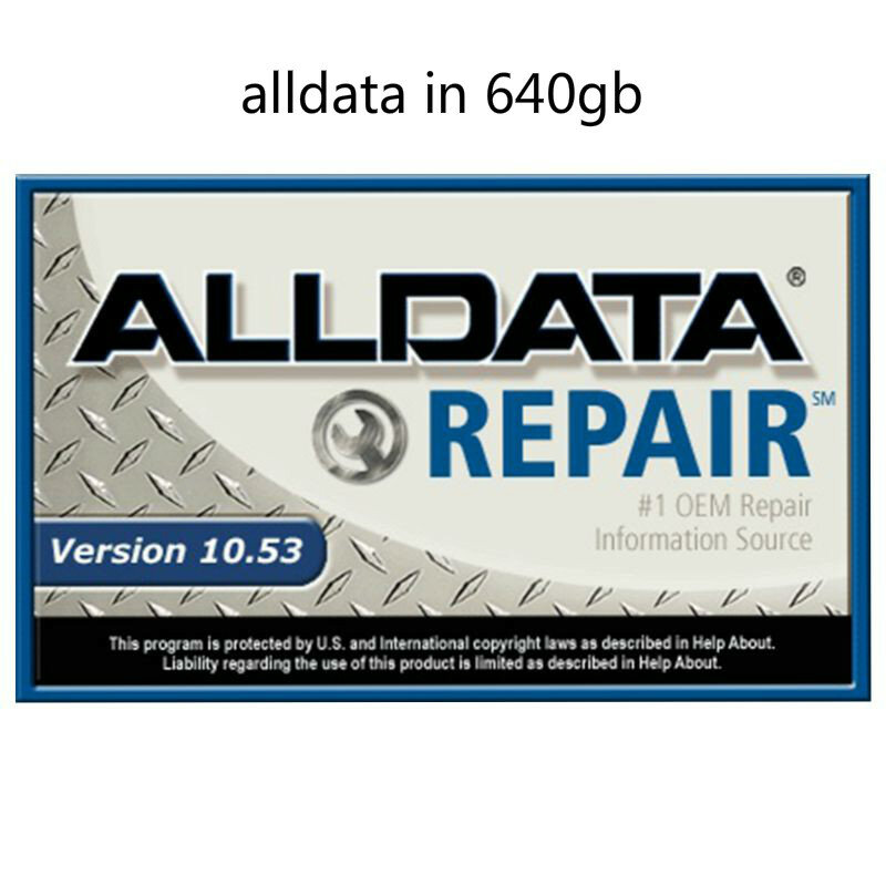 Alldata-Software de reparación de automóviles, 2021 v, todo el Software de datos con soporte técnico para coches y camiones automotrices en Hdd de 10,53 gb, 640