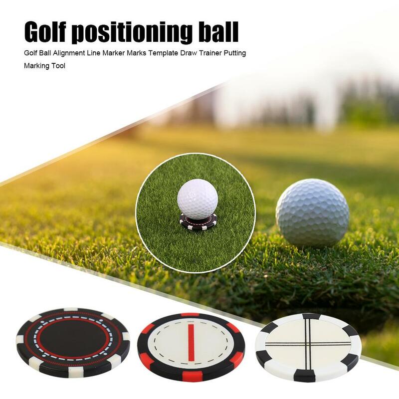 Topi Golf 26Mm Luar Ruangan Portabel Topi Penjepit Penanda Golf Aksesori Topi Bola Klip ABS Golf Penanda Posisi Bola Aksesori