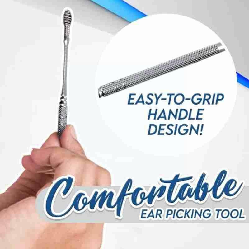 Steel Ear Wax Removal Tool Limpiador De Oidos Ear Cleaner Sticks Cleaning Ear Oreille Nettoyage Digging Earpick N5T9