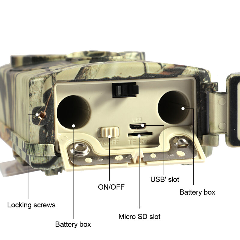 Kamera Detektor Satwa Liar Baru 12MP HD Kamera Inframerah Pengawasan Tahan Air Kamera Tapak Berburu Luar Ruangan