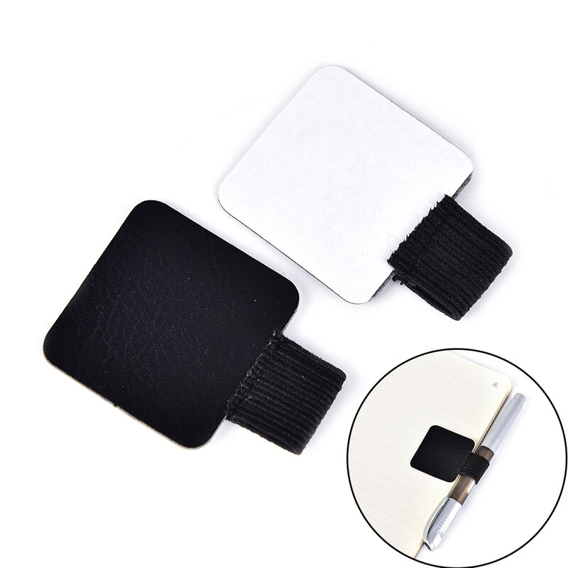 Self-adhesive Leather Pen Holder Pencil Elastic Loop for Notebooks, Journals, Clipboards 1pcs Pen clips