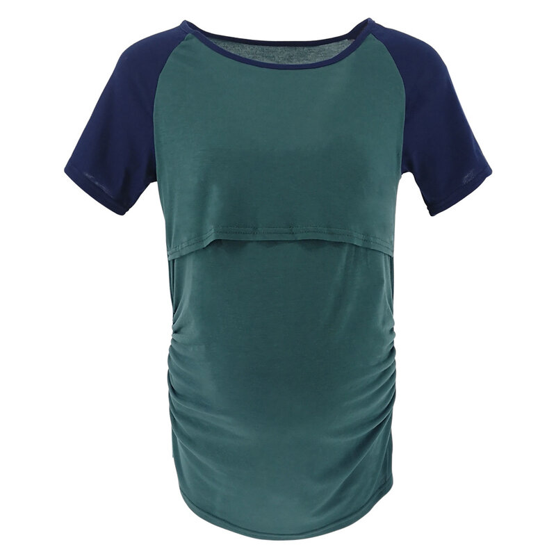 Ropa de maternidad a rayas para mujer, Camiseta de lactancia de verano, camiseta informal para mujer embarazada, Top de lactancia 2020
