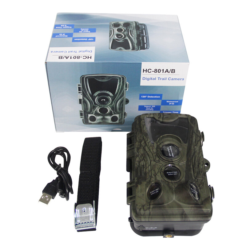 Фотоловушка HC801A с ночным видением, камера для охоты и наблюдения за дикой природой, 20 МП