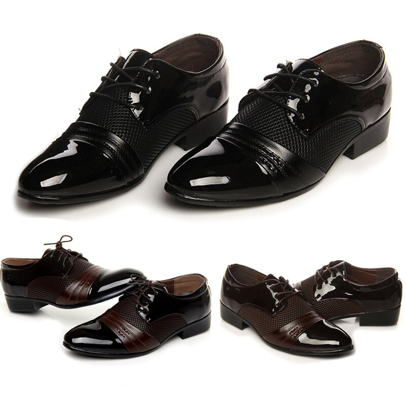 Verão novos homens quentes de negócios sapatos casuais couro do plutônio sola macia sapatos formais com boa qualidade