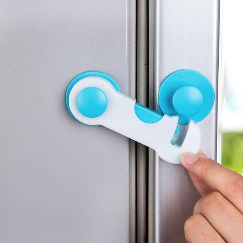 SALE! safety lock baby child safety care plastic lock baby protection drawer door cabinet cupboard Access Control Accessories
