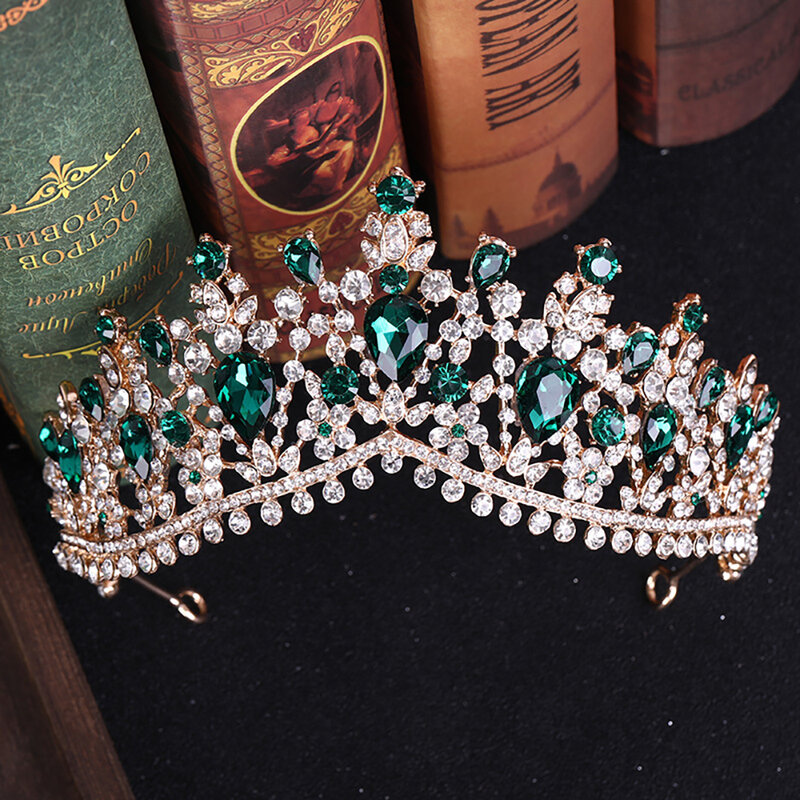 Моланы короны из горного хрусталя, роскошные свадебные украшения для волос в стиле ретро тиары аксессуары