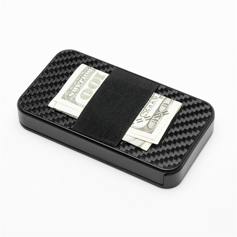 ZOVYVOL 2021 Carbon Fiber Aluminum Card Holder Multi RFID Blocking Money Bag Security Smart Wallet Cartera Feminina Tarjetero