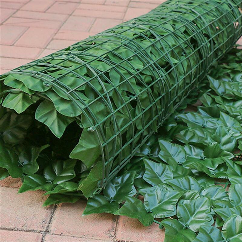 ประดิษฐ์ความเป็นส่วนตัวแผง Topiary Hedge พืช UV Protection ความเป็นส่วนตัวหน้าจอสวนรั้วสำหรับในร่มกลางแจ้...