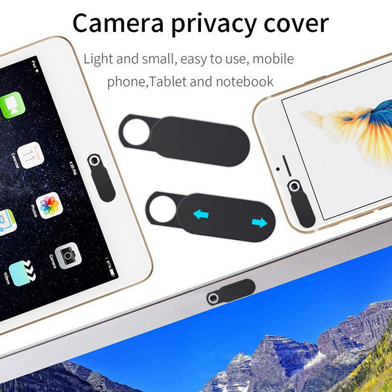 Uniwersalna kamera internetowa pokrywa migawki magnes suwak plastikowa osłona kamery Antispy dla Xiaomi Macbook iPad Laptop Tablet naklejki prywatności