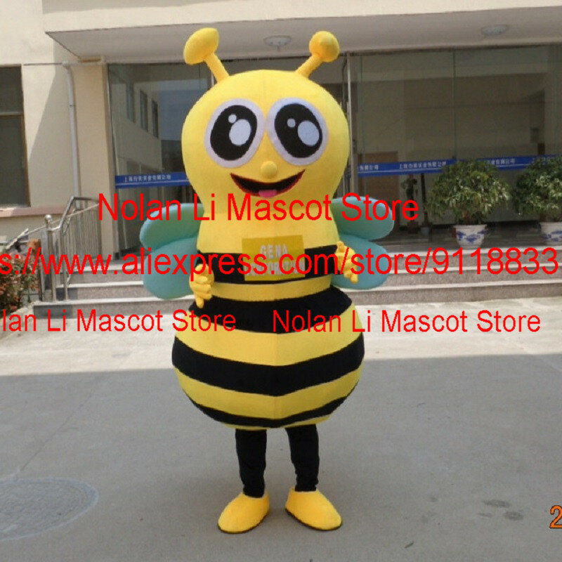 Hete Verkoop 18 Stijl Bee Mascotte Kostuum Cartoon Spel Rollenspel Verkleedkleding Advertentie Carnaval Leuk Verjaardagsfeestje Cadeau 1194