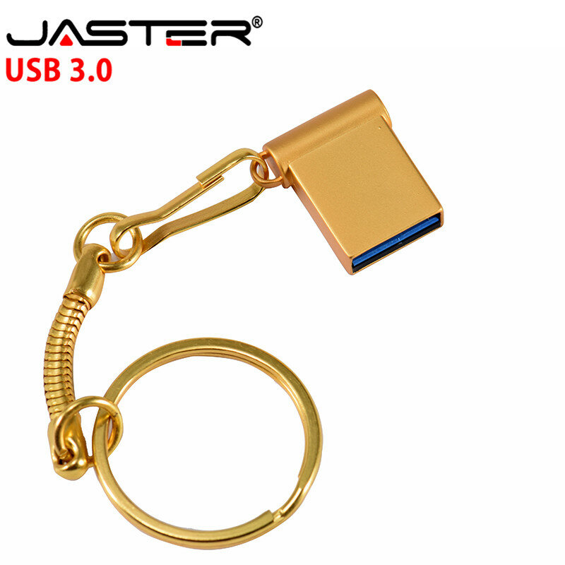 Jaster mini pendrive de metal, usb 3.0, 4gb, 8g, 16g, 32g e 64g, de alta velocidade, (mais de 10 peças, logotipo grátis)