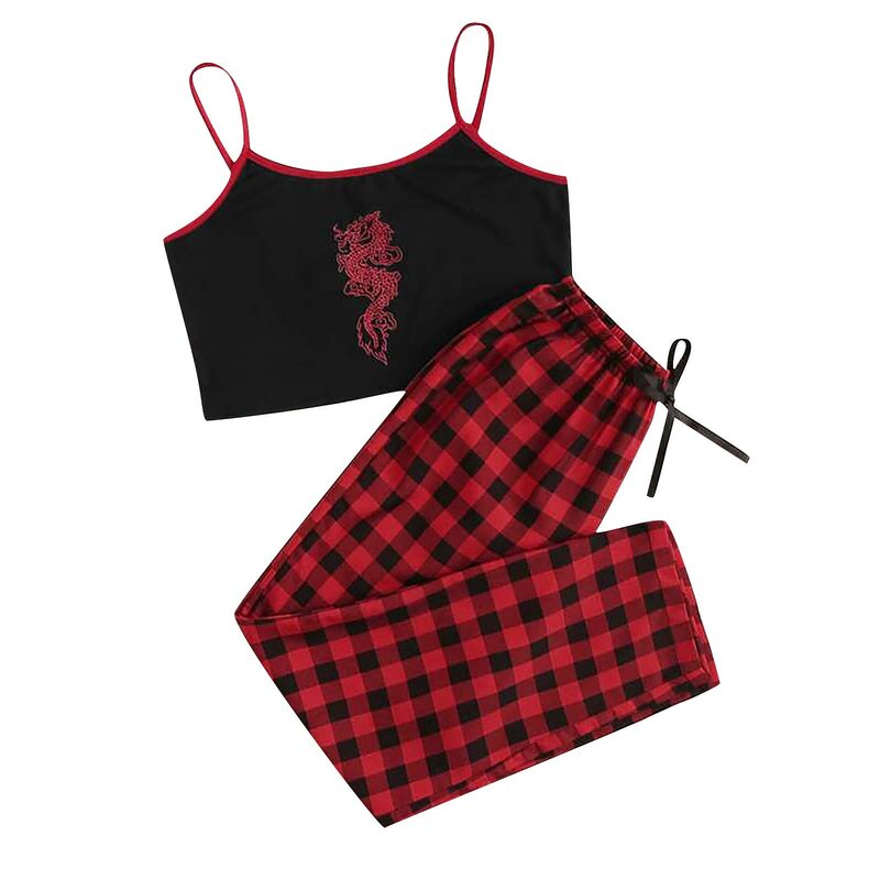 Moda sexy impressão pijamas lingerie tentação babydoll roupa interior camisola