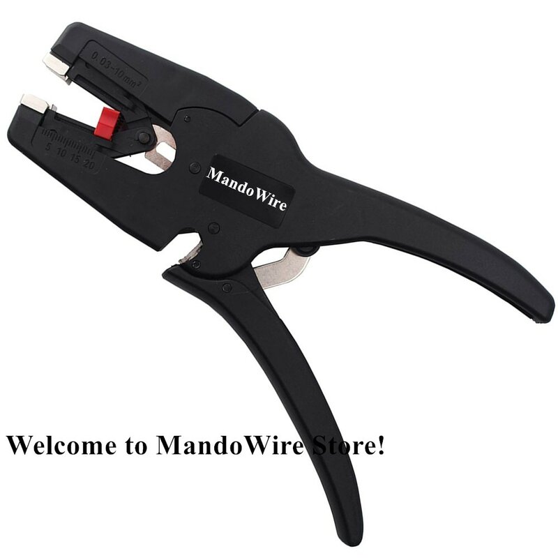 MandoWire – pince à dénuder et coupe-fil automatique, pince à dénuder les fils électriques universelle, pince à sertir les câbles, outils de dénudage