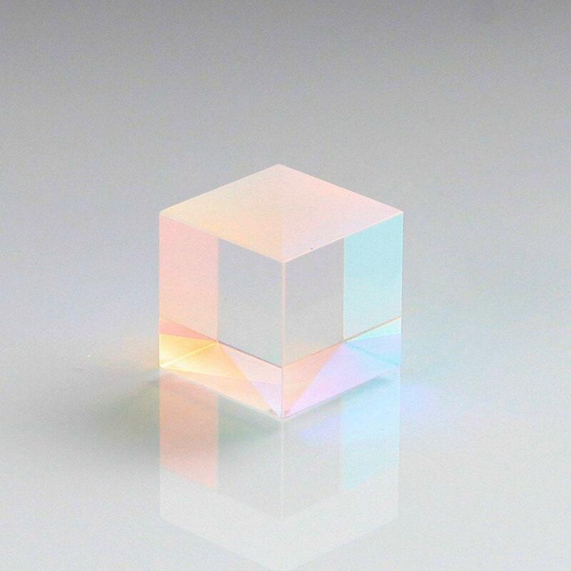 Adornos Prisma de combinación de colores combinación de seis lados prisma cúbico brillante haz de colores prisma de vidrio divisor K9 L S8h1