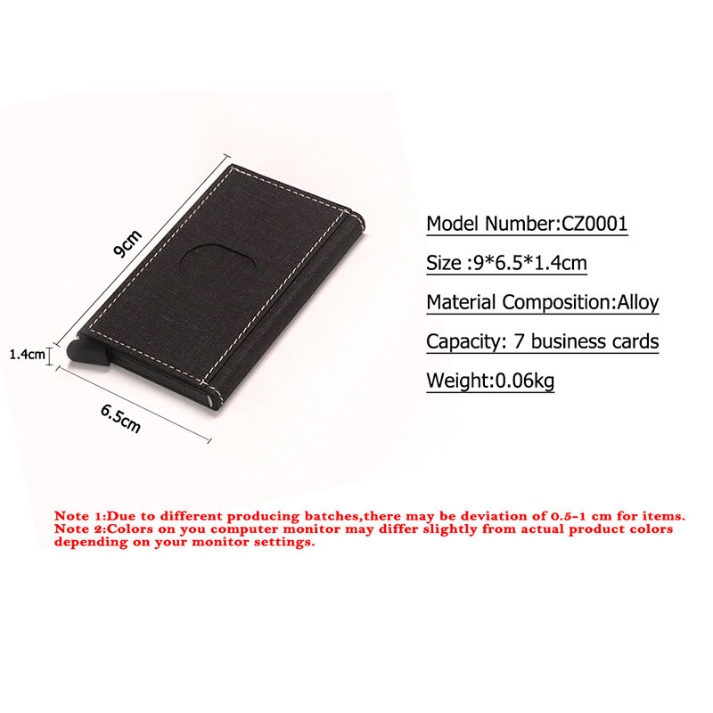 ZOVYVOL-새로운 스마트 비즈니스 단일 카드 홀더 Rfid 지갑, 알루미늄 금속 신용 명함 미니 카드 지갑 남자 여자