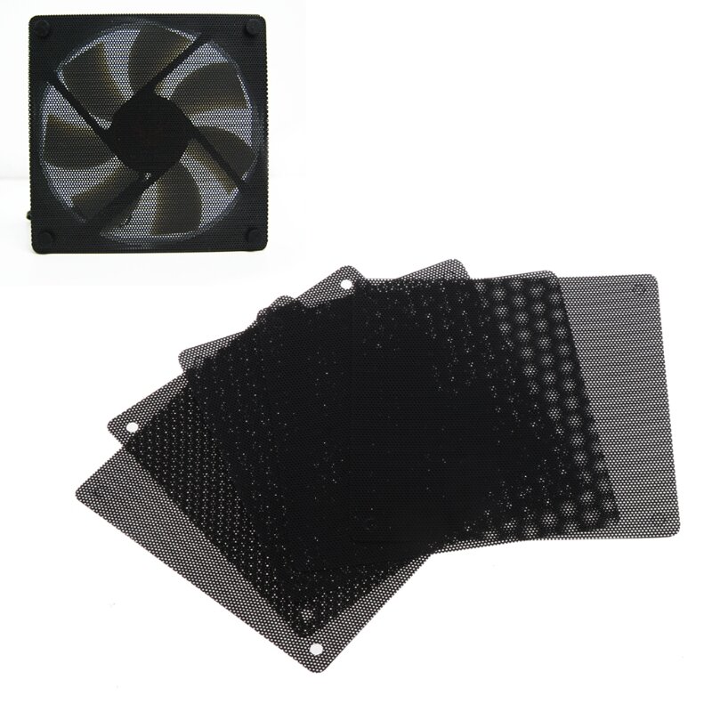5Pc Computer Mesh PVC Case Fan Dust Filter Dustproof Cover Chassis Dust Cover