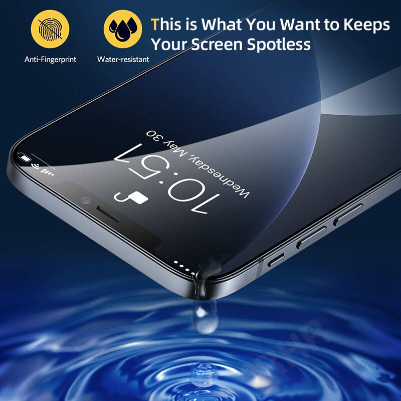 Verre trempé à couverture complète pour iphone 12 11 Pro Max protecteur d'écran verre de protection pour iPhone 12 Mini 11 X XR XS Max verre