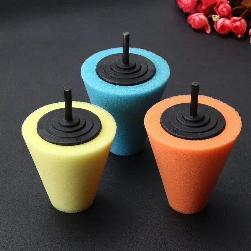 Tampons de polissage en forme de cône pour outil de moyeu de roue de voiture, mousse de polissage, éponge
