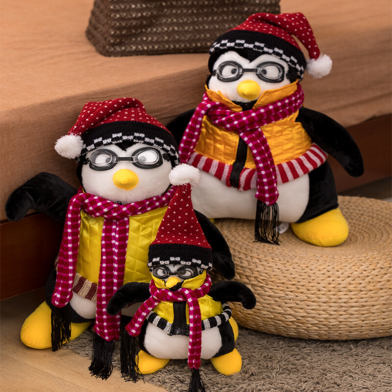 45Cm Teman Hugsy Mainan Mewah Teman Joey Rachel Penguin Boneka Lembut Bantal Lucu Hewan Hadiah Ulang Tahun untuk Anak-anak