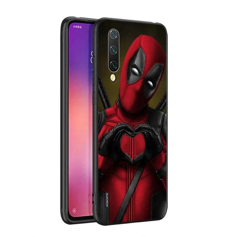 Marvel – coque de téléphone portable Deadpool en Silicone, étui souple noir pour Xiaomi Mi 8 9 10 11 10i 11i 10 11Pro A3 9T 10T Lite Pro Se Ultra 5G