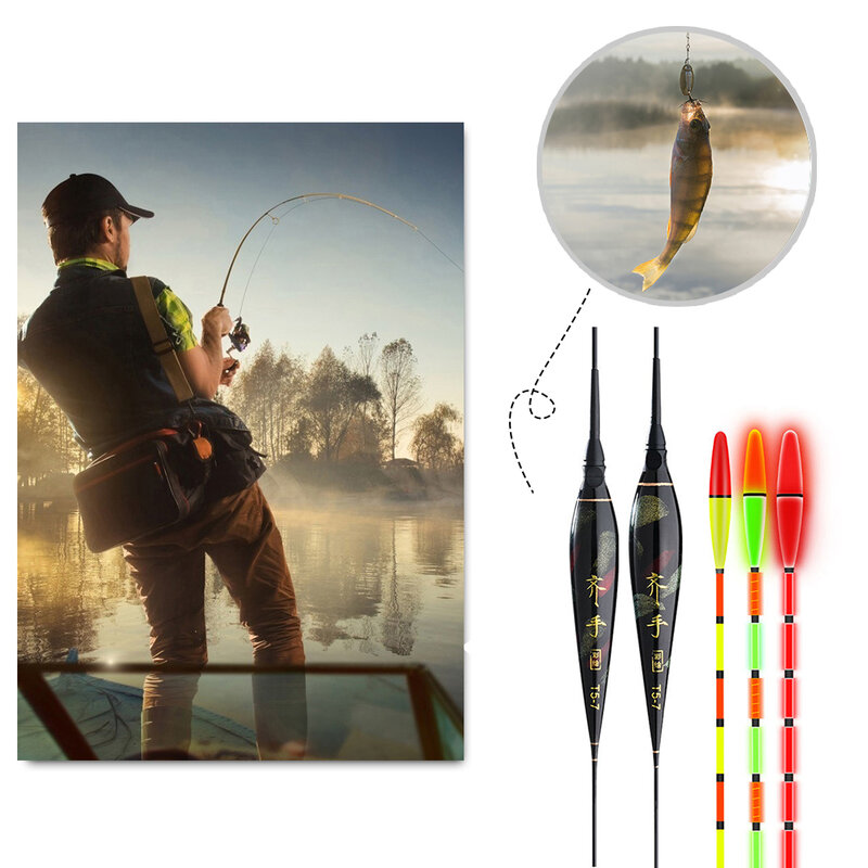 Fishing Floats Fish Bite Automatic Reminder Color Change Smart LED Fishing Ultra Thick Tail Electronic Luminous Buoy In stock