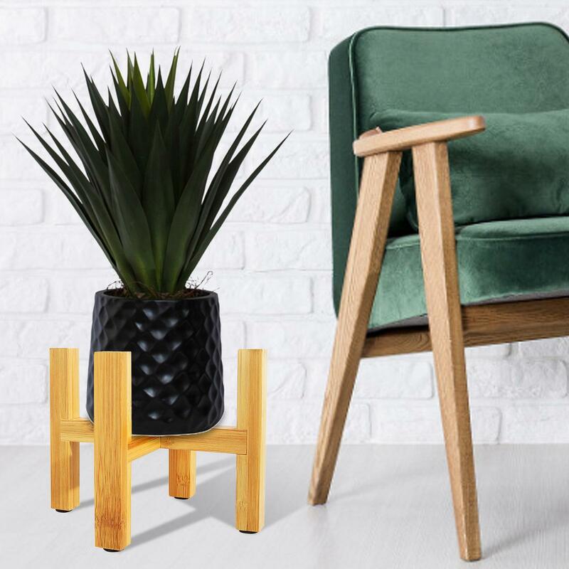 Wooden Support Home Floor Decorative Plant Rack Stand Durable Flower Pot Holder Home Decor Display Shelves Balcony Furniture