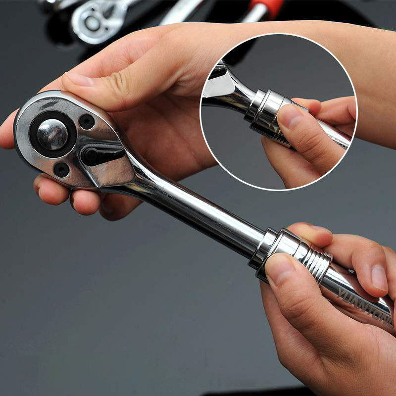 Регулируемый торцевой гаечный ключ с трещоткой, телескопический гибкий инструмент для ремонта автомобиля, ручные инструменты