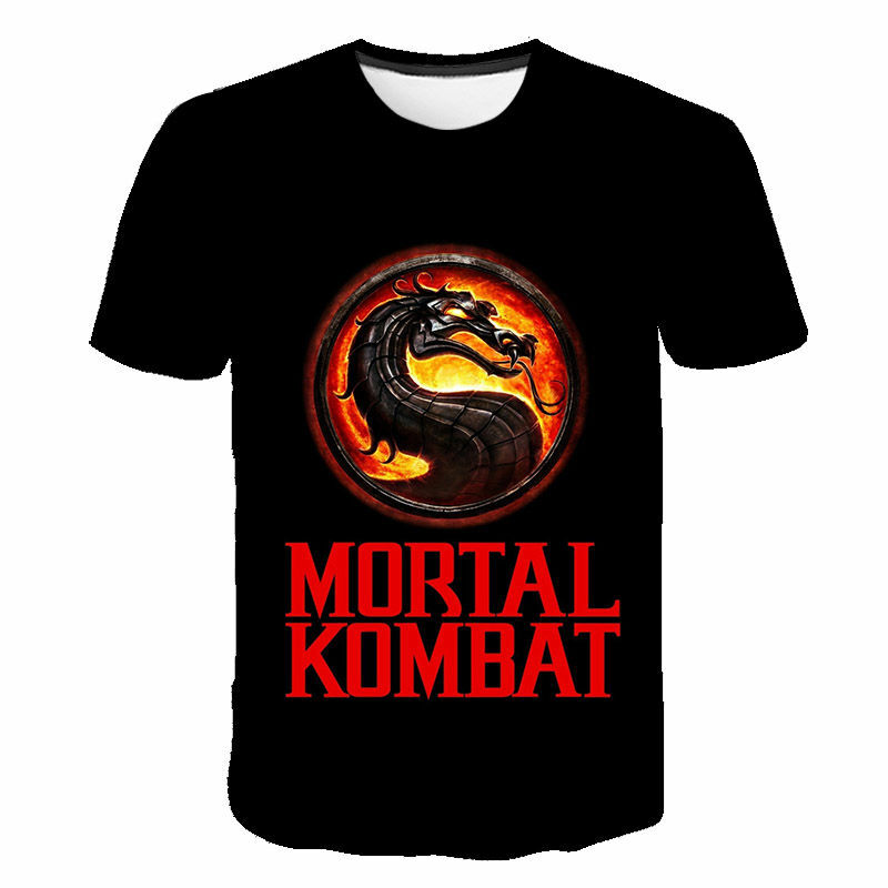 T-shirt Mortal Kombat 3D pour hommes et femmes, Streetwear décontracté à manches courtes, à la mode, Cool imprimé, garçon et fille, 2021