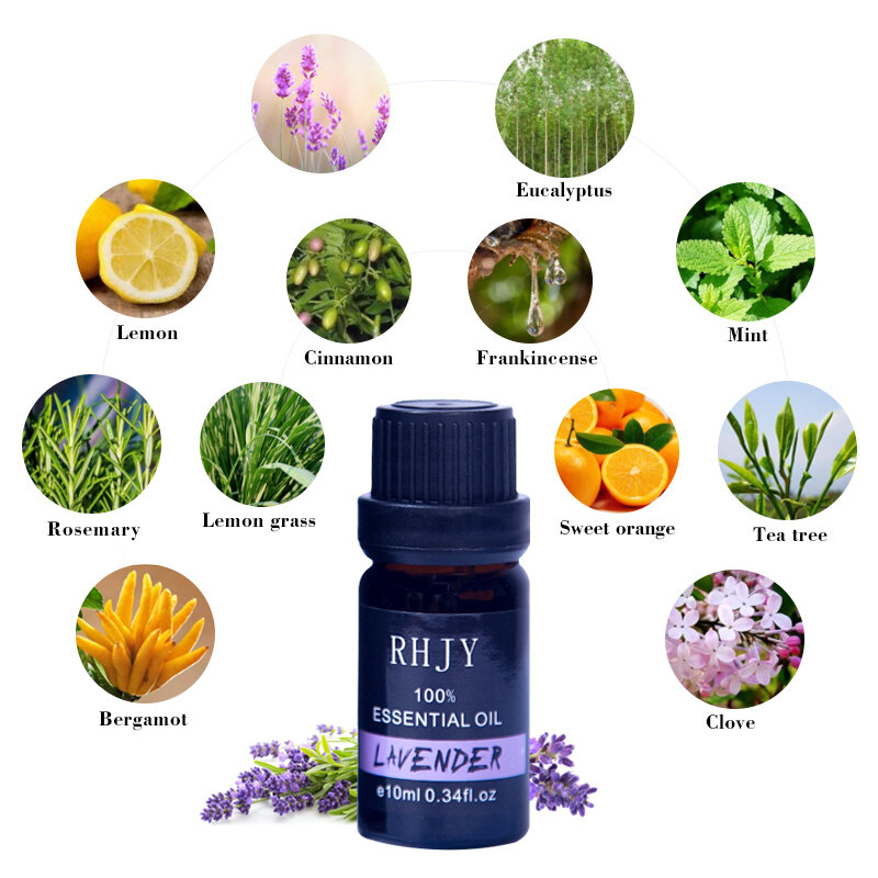 RH-21 compte-gouttes fleur humidificateur lampe parfum huile essentielle soulage le Stress soluble dans l'eau aromathérapie TSLM1