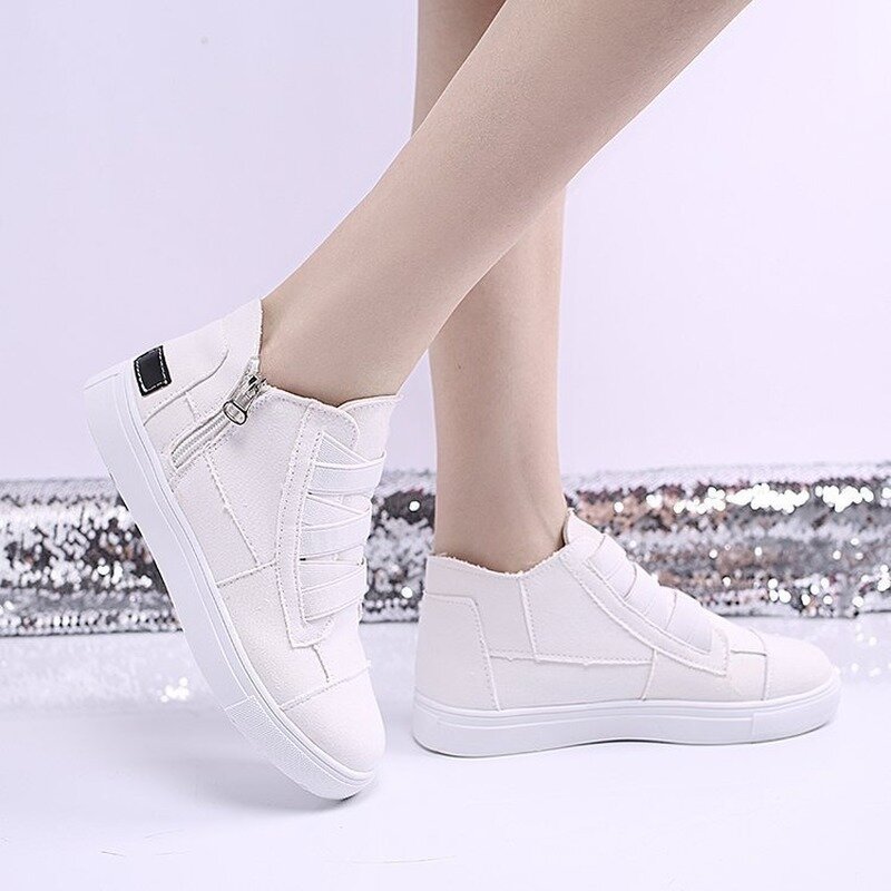 Zapatillas de lona clásicas para mujer, zapatos informales con cordones, diseño de moda, talla grande 43, 2022