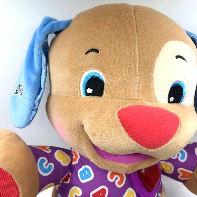 MOGE-muñeco Musical de peluche para niños, juguete educativo de 30cm para cantar, perro parlante, sin batería