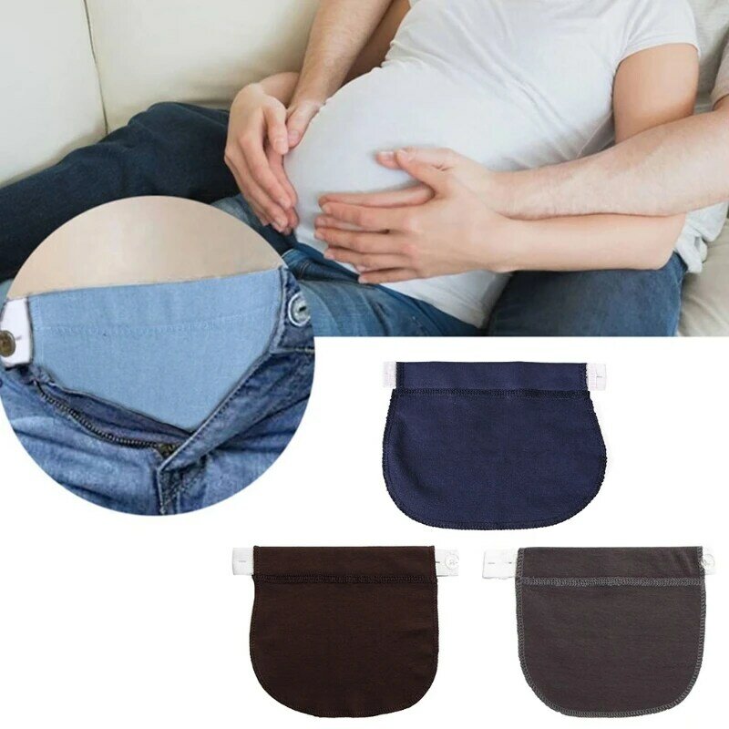 Pantalon de maternité pour femmes, ceinture ajustable, élastique, extenseur, L41B