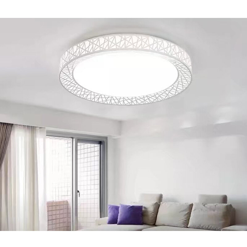 Plafonnier LED circulaire au design moderne, éclairage d'intérieur, luminaire décoratif de plafond, idéal pour une chambre à coucher ou un salon
