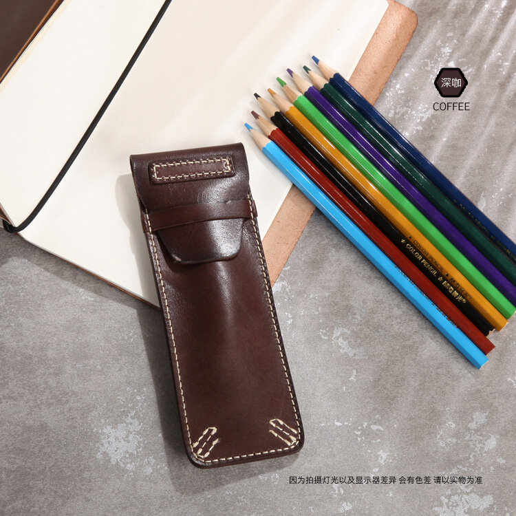 2020 Новый sm2 японский стиль ручной работы кожаный чехол для ручки растительного дубления кожаный верхний слой воловья кожа Карандаш Чехол